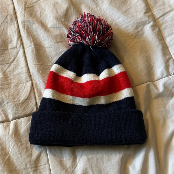 '47 Patriots Striped Pom Beanie - Picture 2 of 2